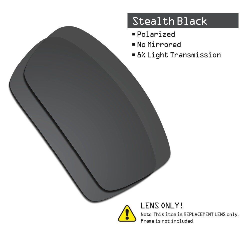 Smartvlt 3 par polariserede solbriller erstatningsglas til oakley gascan stealth sort og sølv titanium og 24k guld