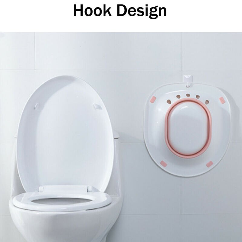 Toilet sædeovertræk folde toilet sitz badekar iblødsætning bassin til gravide kvinder hæmorroide patient