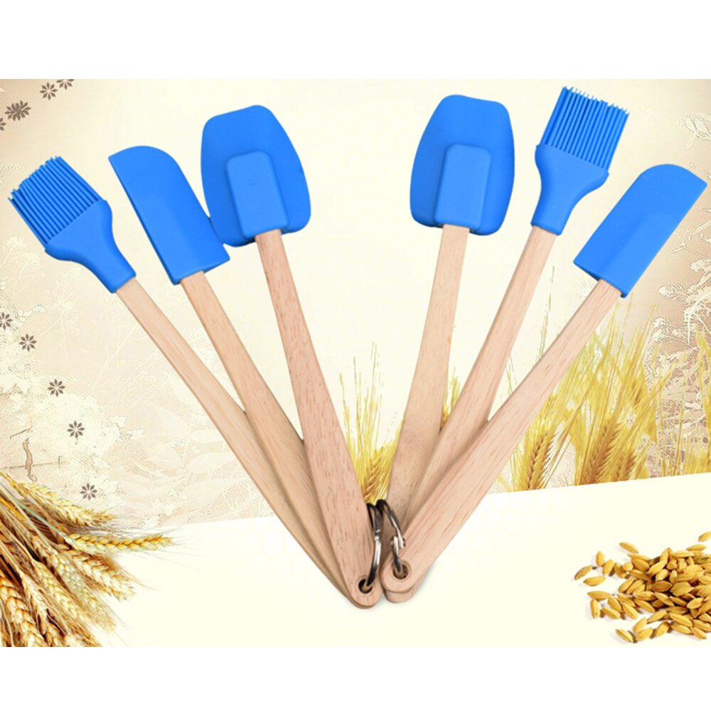Juego de 3 uds. De pinceles y espátulas de silicona para cocina, utensilio para hornear, artículos de cocina