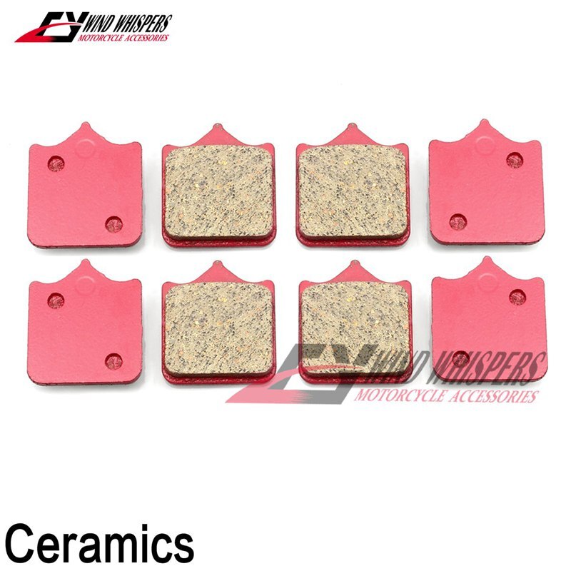 Motorcycle Ceramic Front Rear Brake Pads For KTM 690 SMC R ABS: Front 4 pair