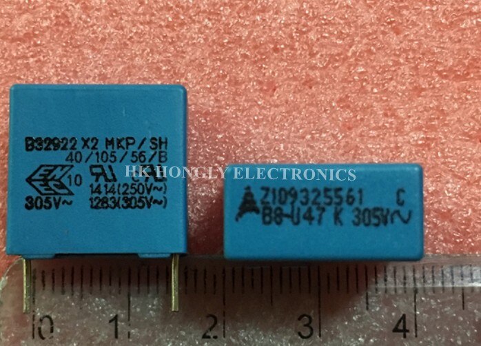 30 PIÈCES B32922 X2 MKP/SH U1 U15 U22 U33 U47 U56 U68 K 305V P = 15mm 10% 0.1UF 0.15UF 0.22UF 0.33 0.47UF 0.56UF 0.68UF CONDENSATEUR de FILM