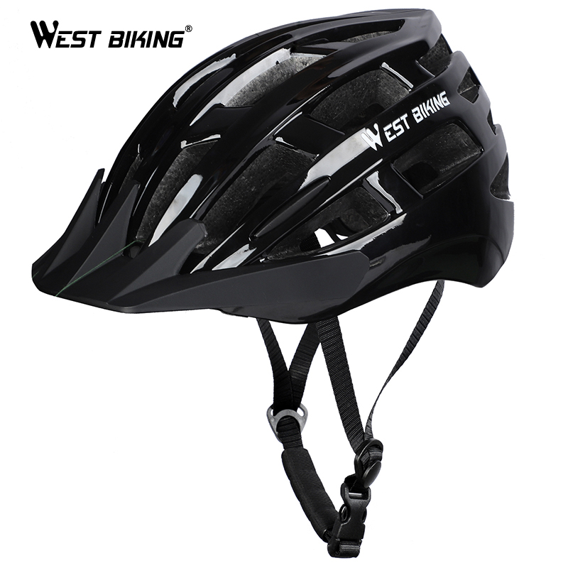 Casco de ciclismo WEST BIKING, casco de seguridad ajustable ultraligero MTB, bicicleta de montaña, bicicleta eléctrica, casco de hombre y mujer