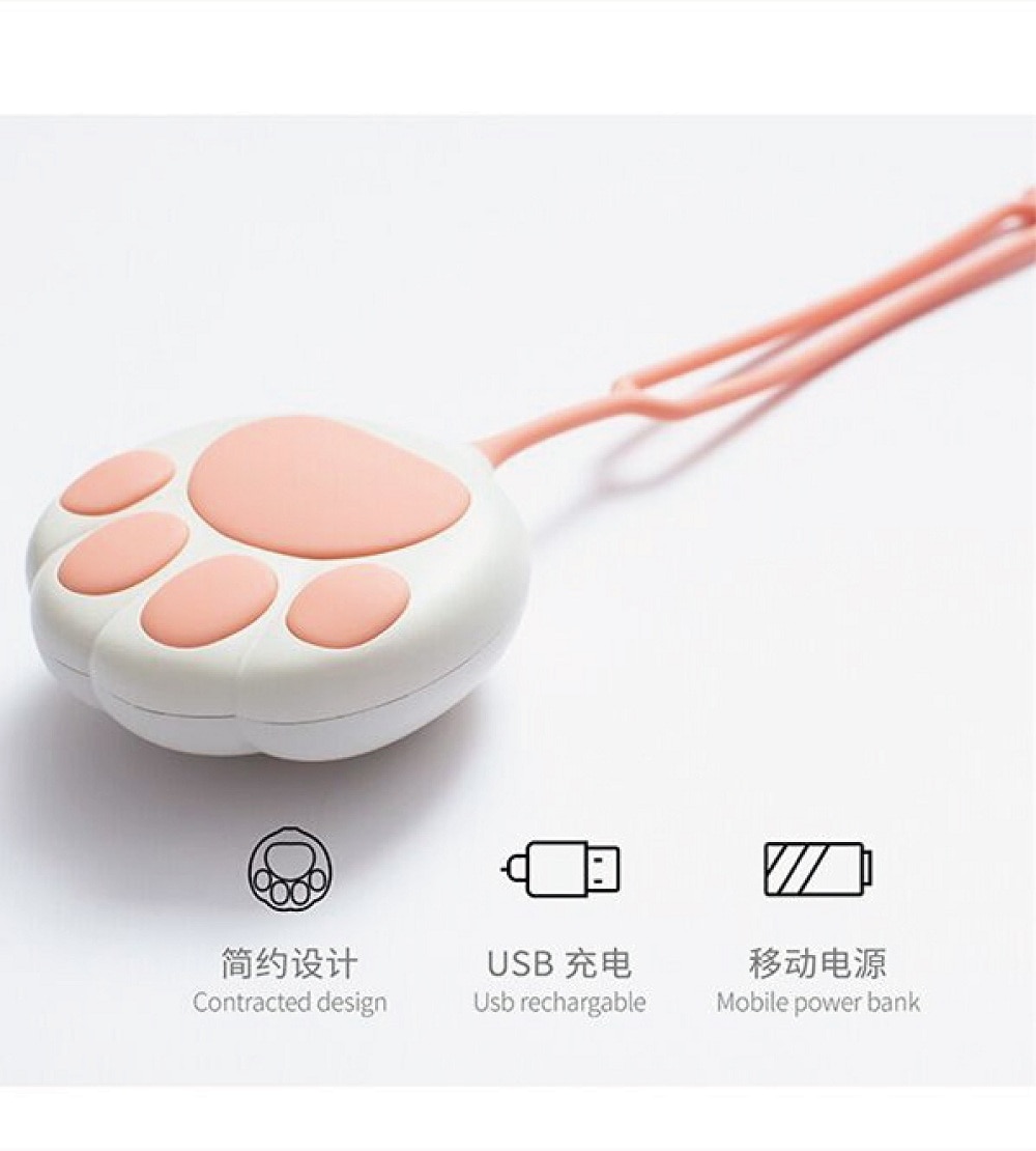 Cat paw Cute Handwarmer Winter Heater Portable Mini Hand Warmer USB Mobile Power Charging Handy Warming Warm Baby Heater