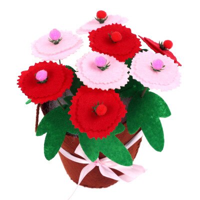 Handmade Diy Art Crafts Material Flower Pot Potted Plant Kids Creativity Handicraft Children Toy Kindergarten Learning Education: C