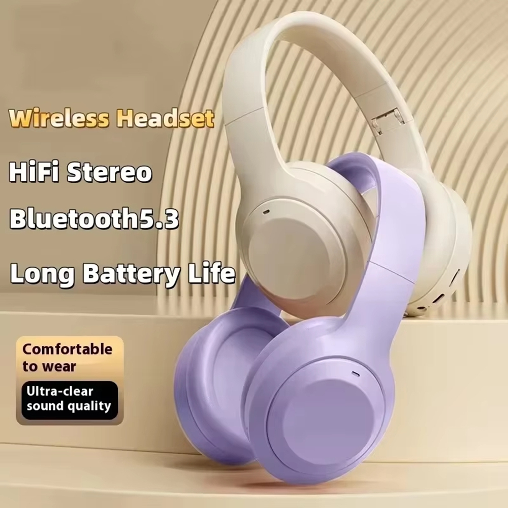 Original Bluetooth Earphones Over-ear Foldable Computer Wireless Headphones Noise Cancellation HIFI Stereo Gaming Headset
