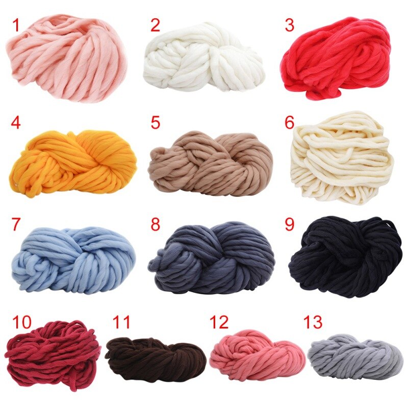Diy Super Omvangrijk Arm Breien Wol Roving Chunky Wol Garen Super Omvangrijk Arm Breien Wol Roving Gebreide Deken
