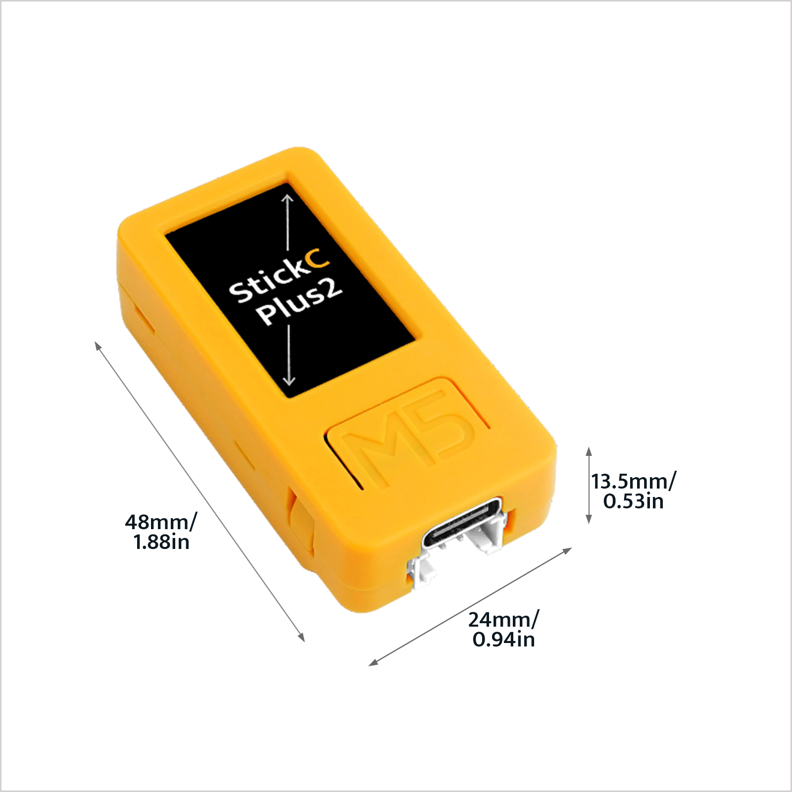 M5Stack officiel M5StickC PLUS2 ESP32-PICO Mini Kit de développement IoT IR et WiFi contrôleur IoT à écran TFTScreen 1.14 pouces