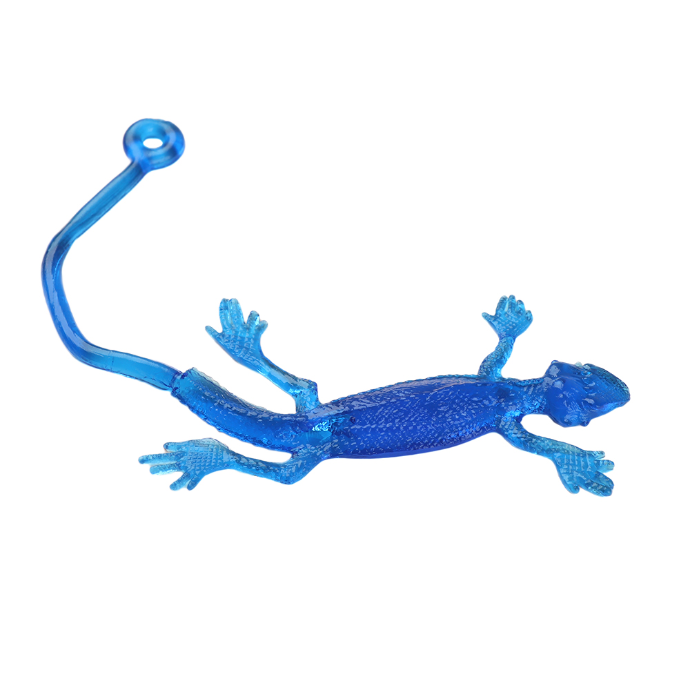 5 pz/impostato Nuovo Arrivo Della Novità Appiccicoso Lucertola Animali Retrattile Viscoso Lucertola Bambini Divertente gadget bavaglio giocattolo colore Casuale