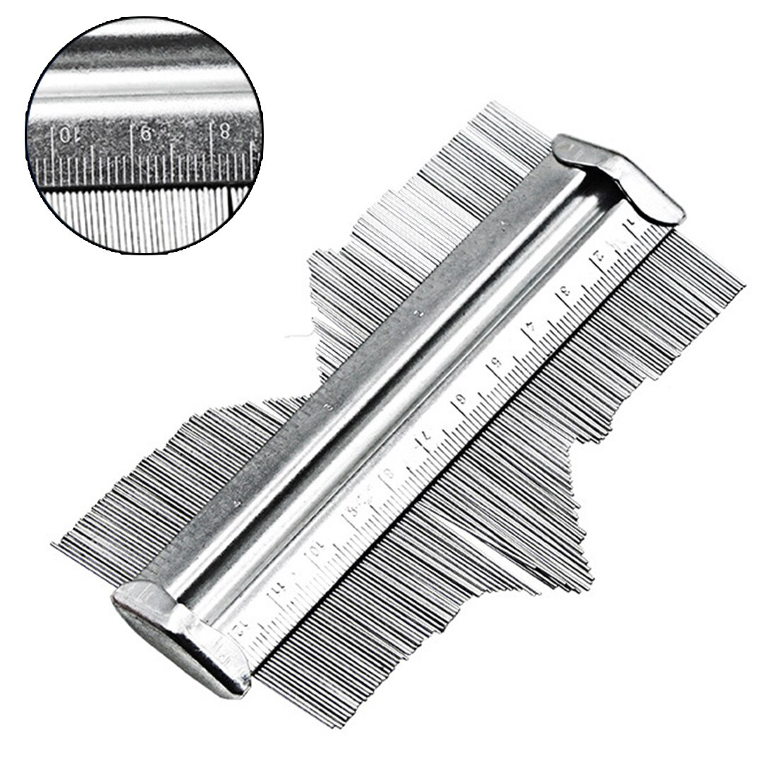 Contour irrégulier mesure jauge décoration profil en acier motif profilé profondeur carrelage métal carreaux acier 125MM