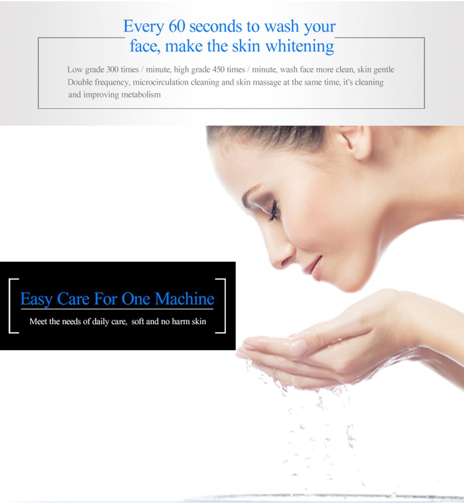 Multifunctional Silicone Face Washing Machine Electric Rotating Cleaning Brush Facial Pore Cleaning Instrument