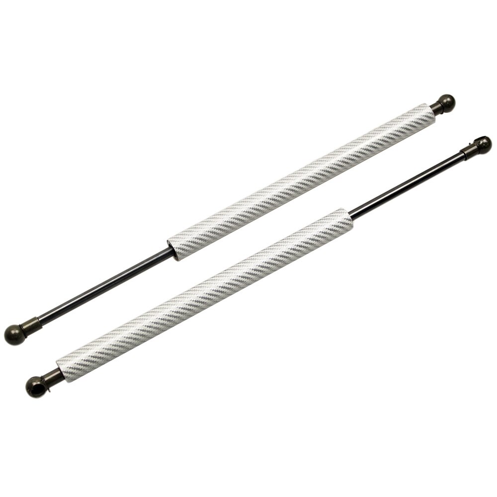 for Toyota WISH ZGE20W Mini Van Front Hood Bonnet Gas Struts Lift Support Shock Damper Carbon Fiber: Carbon Fiber Silver