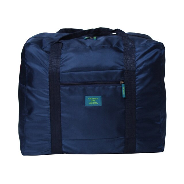 RUPUTIN Hoge Capaciteit Mannen En Vrouwen Reistas Draagbare Opvouwbare Bagage Tas Reizen Item Organizer Bag Bagage Rits Reistassen: Navy