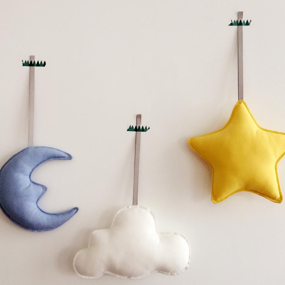 Clouds Hanging Decor Star Moon Baby Tent Mosquito Net Decoration Kids Photography Accessories Baby Room Decorations for Children