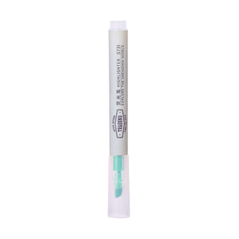 Deli 1pcs Colour Fluorescent Marker Pen S731 Candy Colour Student Graffiti Stationery Tasteless and Bright Colour: Light Green