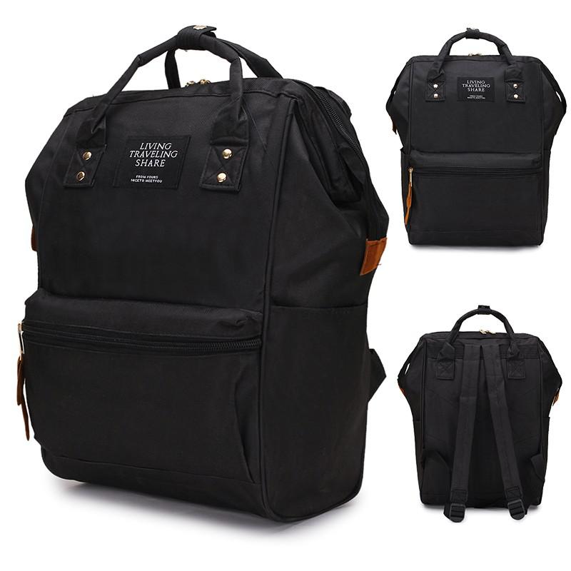 Male Backpack Large Laptop Backpack Multifunction Travel School Backpack Teen School bag Mochilas Male Student Backpack: Black