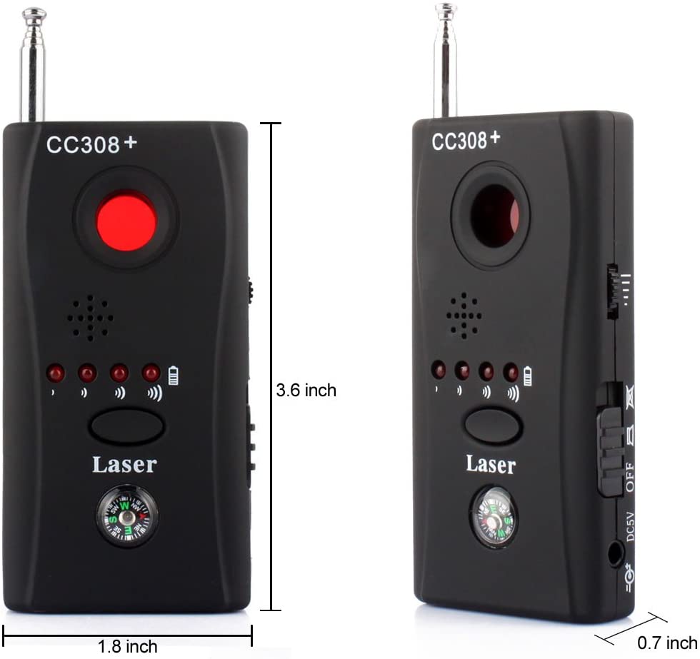 CC308+ Multi-Detector Automatic Detection Full-Range All-Round Detector For / IP Lens/ GMS BUG / RF Signal Detector Finder