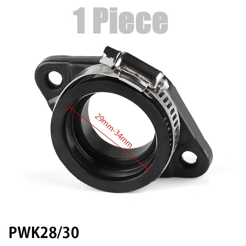 Motorcykel förgasare gränssnitt gummiadapter inloppsrör för pwk 28mm 30mm 32mm 34mm förgasare utv atv ute uazmoto: 1 st 28-30mm