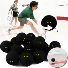 Forfar 2/5/10 PCS Squash Ball Two-Yellow Dots Low Speed Sports Rubber Balls Player Summer Outdoor Sports Balls