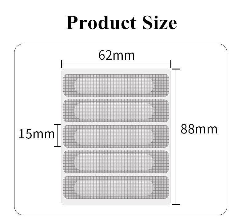5 Stks/set Deur Window Net Reparatie Tape Patch Zelfklevende Anti-Muggen Stickers Gaas Patch-Transparante Pet versterkte Vel