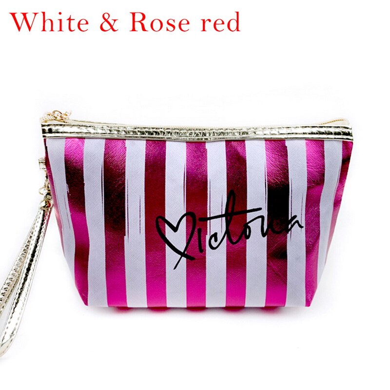 Bolso de almacenamiento de cosméticos de cuero PU para mujer, bolsa de maquillaje de PVC, bolsa de aseo, estuche organizador de viaje,: B2