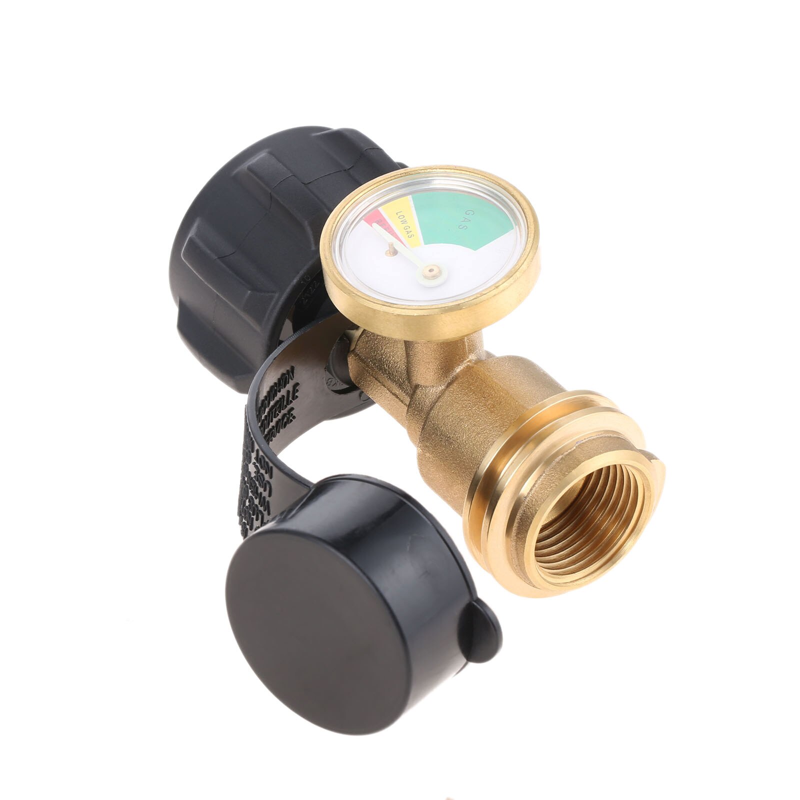 Solid Brass&amp;ABS Propane Tank Gauge Level Indicator Leak Detector Gas Pressure Meter Universal for RV Camper Cylinder BBQ