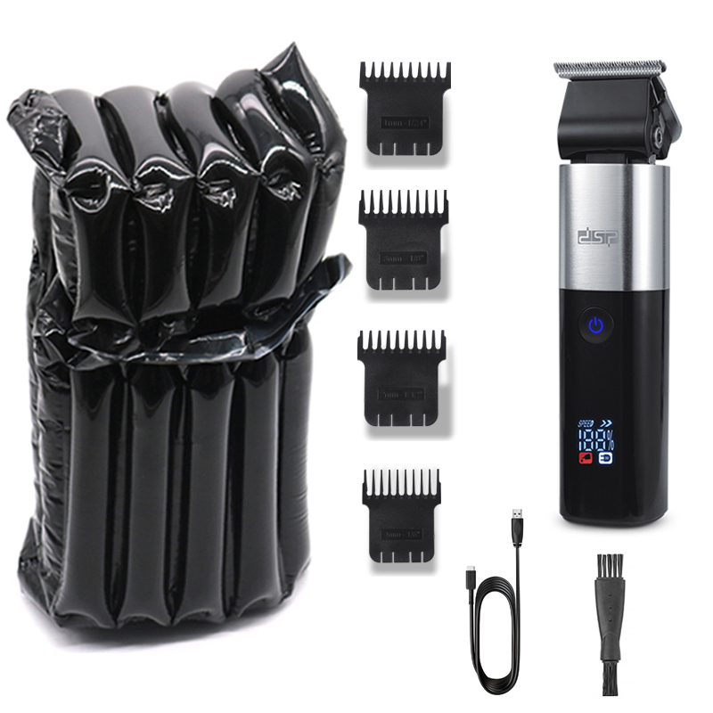 Cortadora de pelo de 2 velocidades para hombres, cortadora de pelo eléctrica de barba, máquina cortadora de pelo recargable, cuchilla de corte de pelo puede ser cero: with bubble