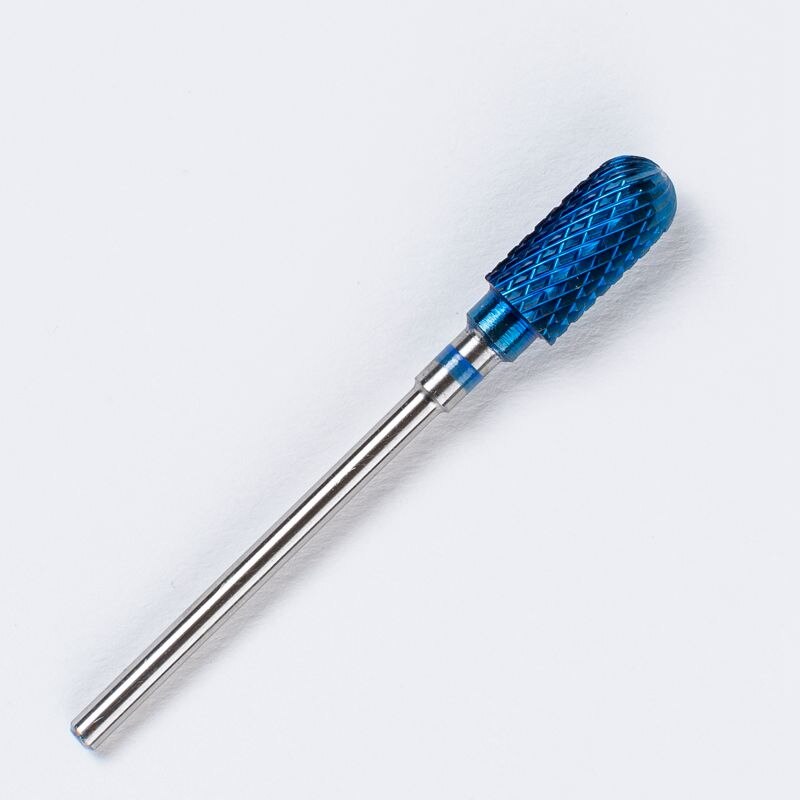 Nail Boor Regenboog/Blauw/Zwart Coating Hardmetalen Bramen Nail Cutter Voor Cuticle Manicure Boor Machine Nail bestanden: Blue 06