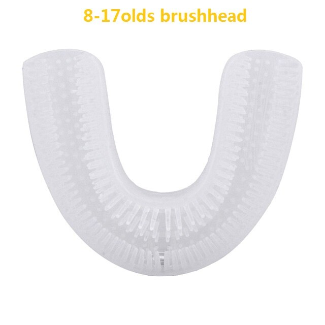 Smart 360 Degrees Automatic Sonic Electric Toothbrush for Children Adult U Type 4 Modes Tooth Brush USB Charging Tooth Whitening: 1 brushhead 8-17 old