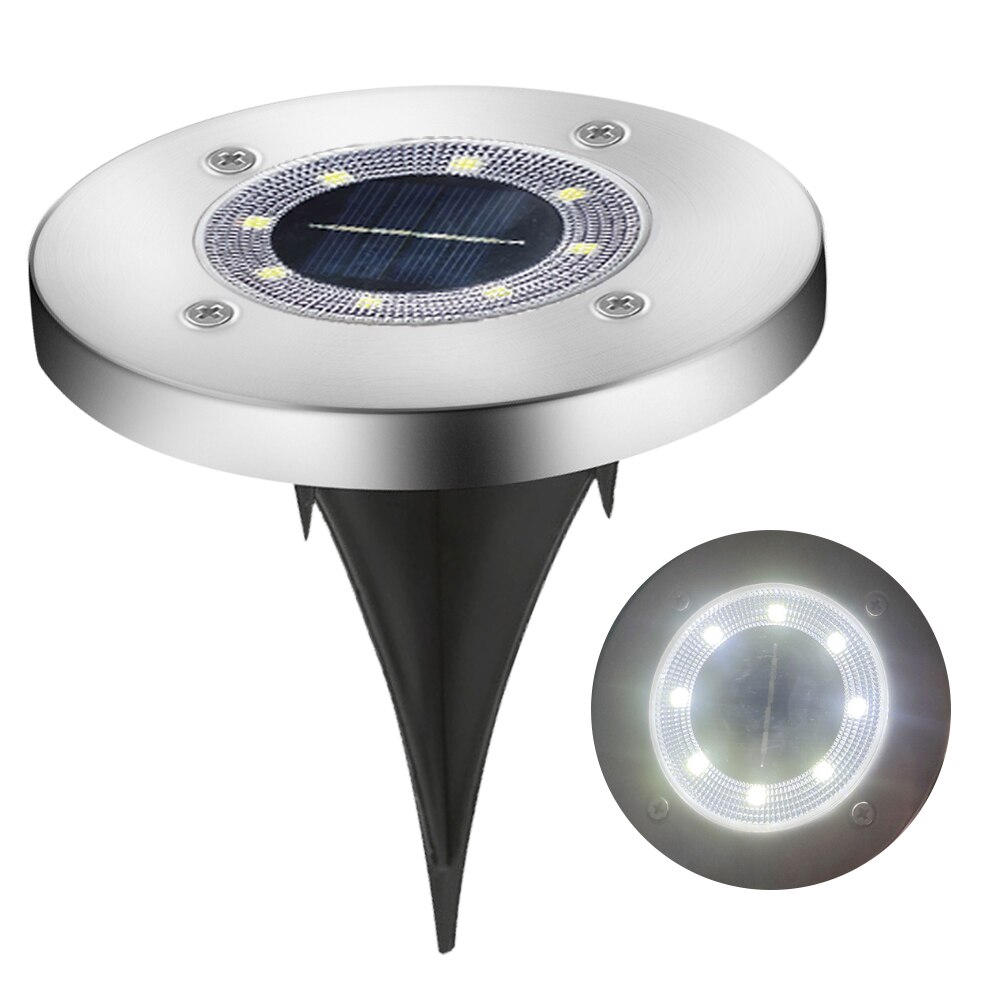 8 doprowadziło słoneczny grunt światła ogrodowa oświetlenie trawnika lampa chodnikowa lampa robić wkopania lampa słoneczna lampa robić wkopania s: biały lekki