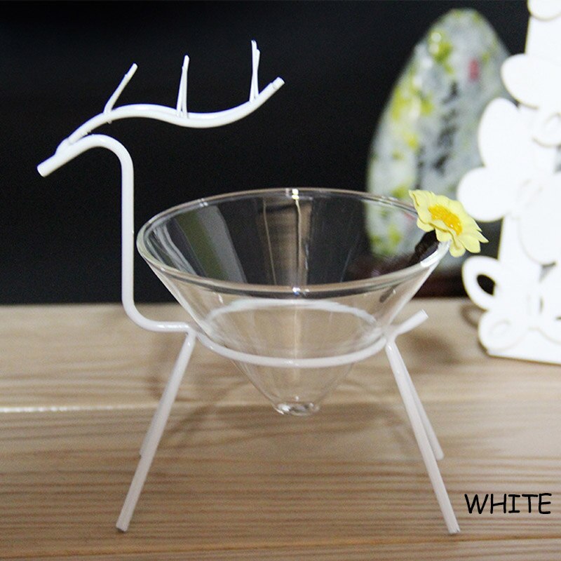 Tigela de vidro transparente ferro forjado prateleira cozinha irregular utensílios de mesa barra sushi bandeja artística especialidade cozinhar utensílio 1pcs: White