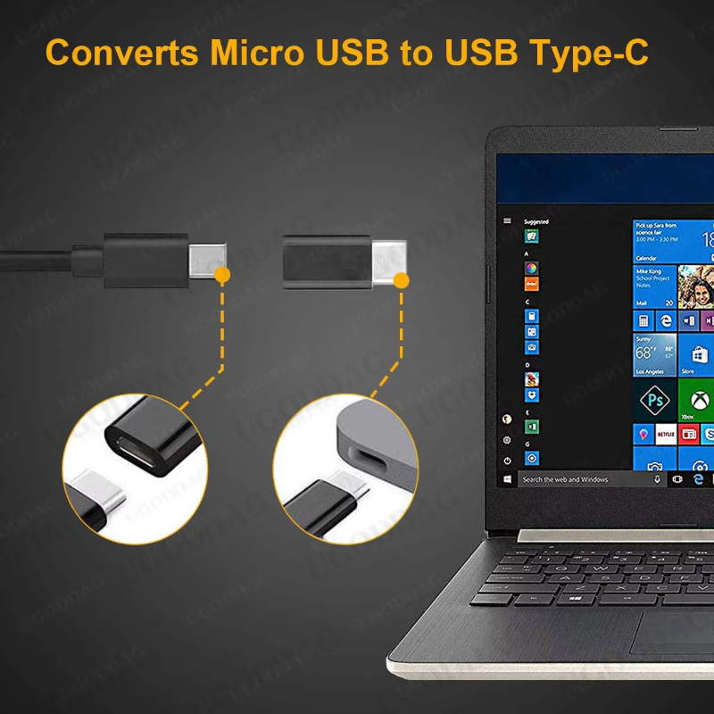 Conector Universal USB 3,1 tipo C a Micro USB convertidor macho a hembra Mini adaptador de datos USB-C portátil dispositivo tipo C Android
