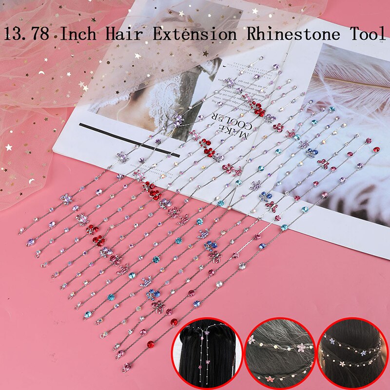 Meisje Haarverlenging Rhinestone Tool Glitter Vlecht Haarspeld Bruids Haaraccessoires