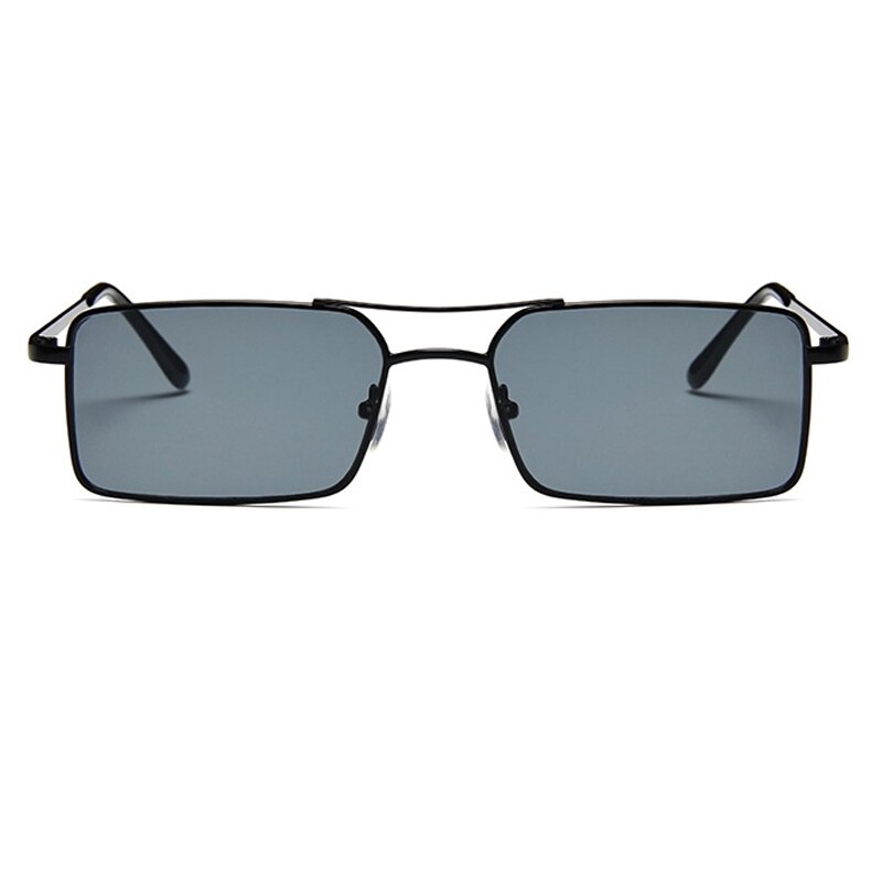 Oec cpo vintage firkantet metal steampunk solbriller damemærke metal punk solbriller kører mænd oculos de sol  o156: C10 sort-sort