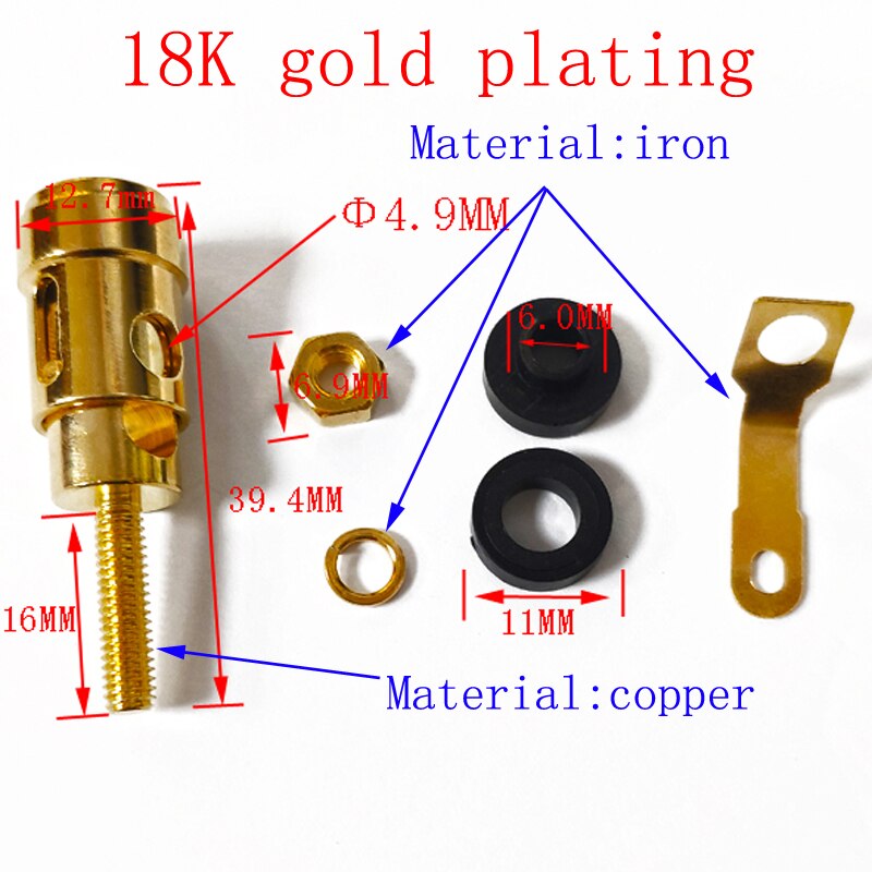 4Mm Sound Terminal Connector Bass Speaker Terminal Test Lente Audio Speaker Terminals Stopcontact Clip