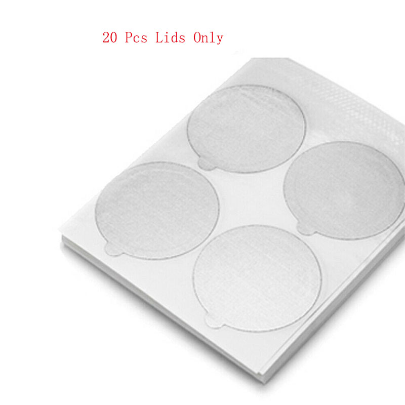 reusable for Nespresso coffee capsules stainless steel with disposable aluminum seals easy to clean reusable cup body: 20 Lids