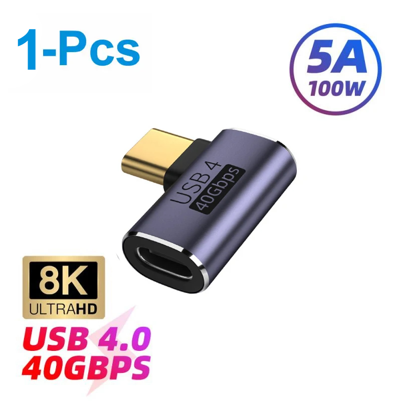 2szt. 10Gbps 90 stopni USB typu C męski na żeński konwerter USB C Adapter do telefonu komórkowego do laptopa Macbook Przenośne złącze