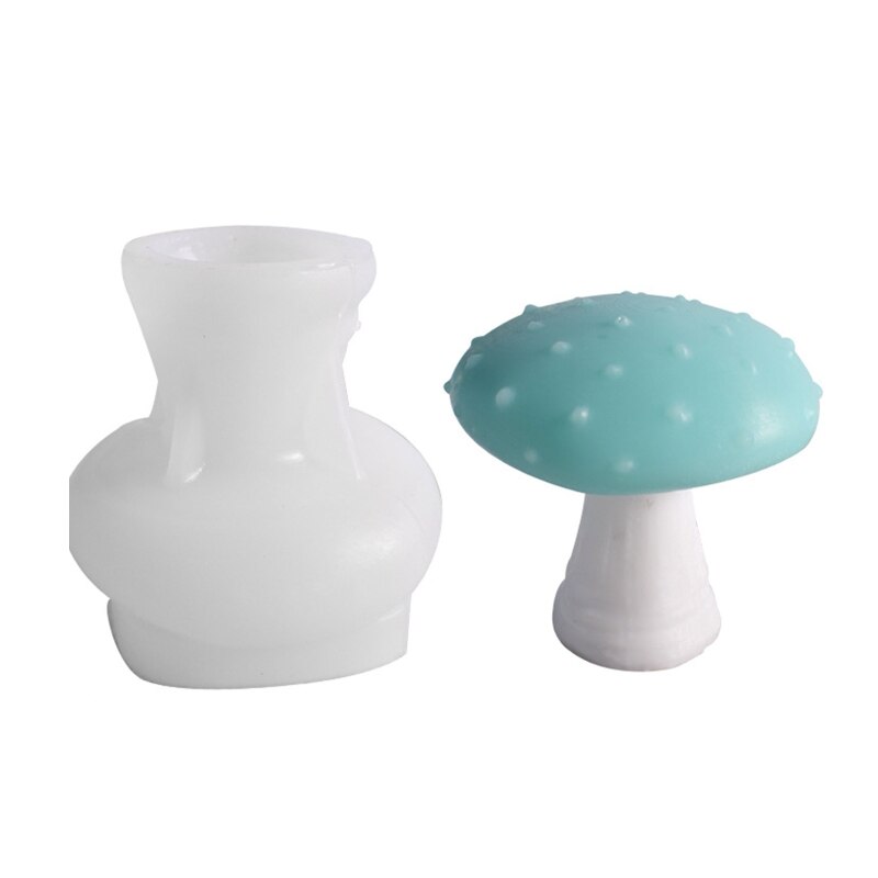 Epoxy Handmade Soap Mold Mushroom Decoration Candle Mold for DIY Decoration Making Soap Candle Melt Resin Polymer Clay: 2