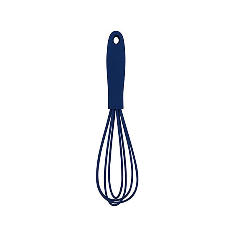 Kitchen Silicone Whisk Egg Beater 17cm Egg Mixer Kitchen Utensil Egg Tools Cooking Foamer Wisk Cook Blender: Blue