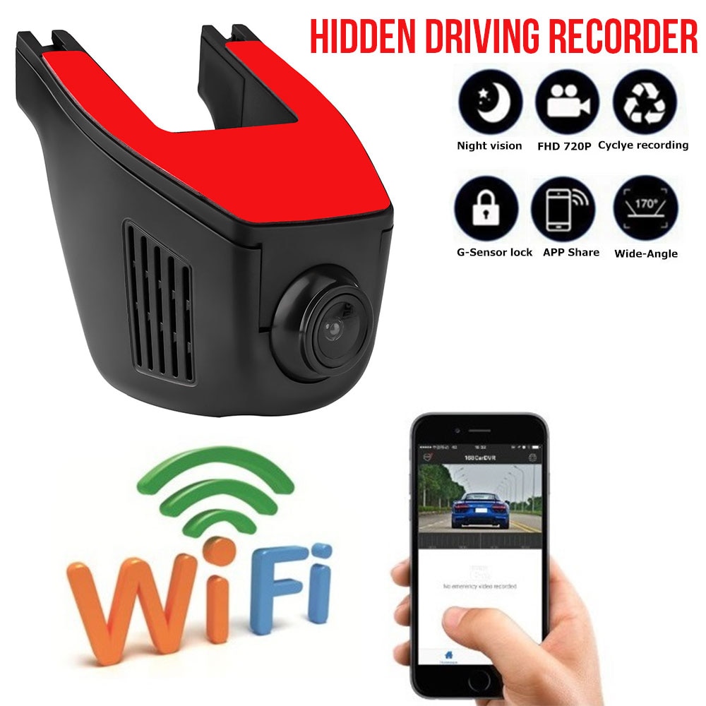 Hidden Car Dvr Dash cam Wifi Front and Rear Camera... Grandado