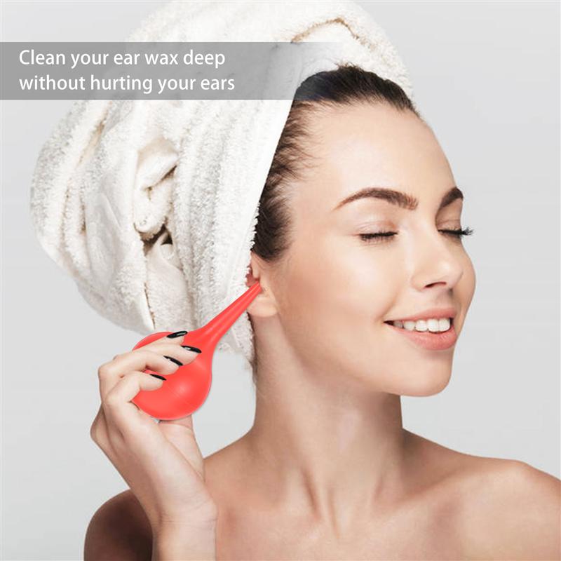 30/60/90ml Ear Cleaning Balls Squeeze Suction Bulb Cleaning Dust Blower Dirt Blowing Ball Ear Clean Ball Dirt Blowing Ball