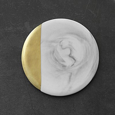 nordisch entwickelt marmoriert keramik wein untersetzer Europäischen gestaltet goldene isolierung Pads wohnaccessoires: H