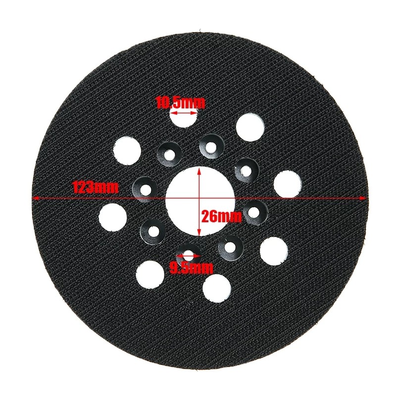 5Inch 125Mm Klittenband Backing Pad Schuren Pad Voor Bosch Gex 125-1 Ae Pex 220 elektrische Grinder Power Tools