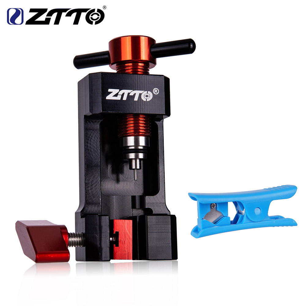 ZTTO Bicycle Brake Hydraulic Hose Needle Driver Press in Tools Bike Fitting Inserting Tool MTB Multifunction Cycling Tool: Driver and Cutter
