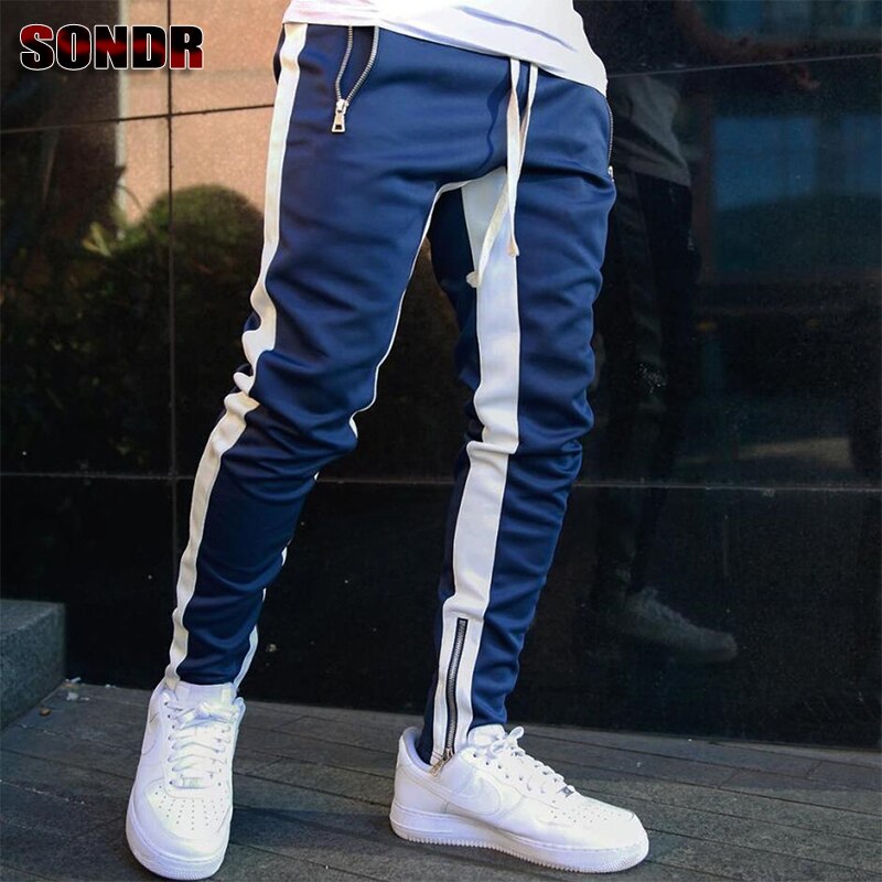 Survêtement homme pantalons décontractés Fitness vêtement de sport homme bas de sport pantalon de survêtement serré pantalon noir Jogging Jogging