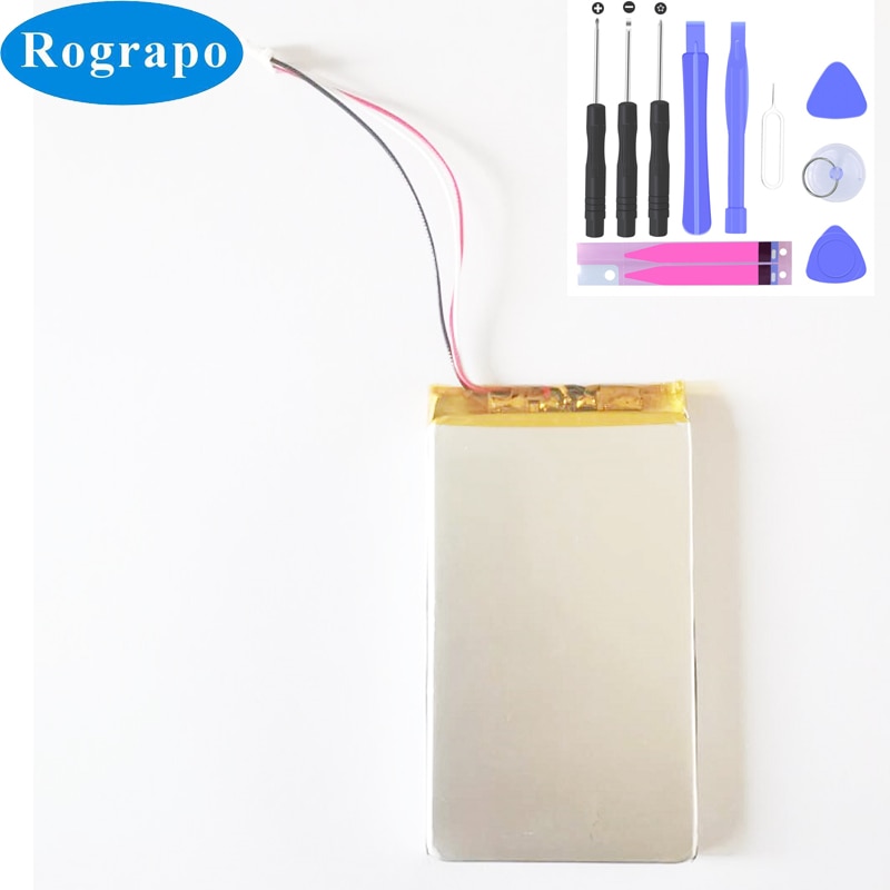 3.7v x 4200 mah li-polymer 605083 akku für ibasso  dx220- spieler-akkus, ersatzakku, 3-- adriger stecker + werkzeug