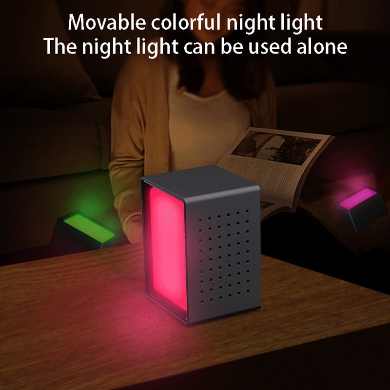 Multifunctional Alarm Clock Sound and Light Alarm Digital Clock Household Night Light IR Human Body Induction Function