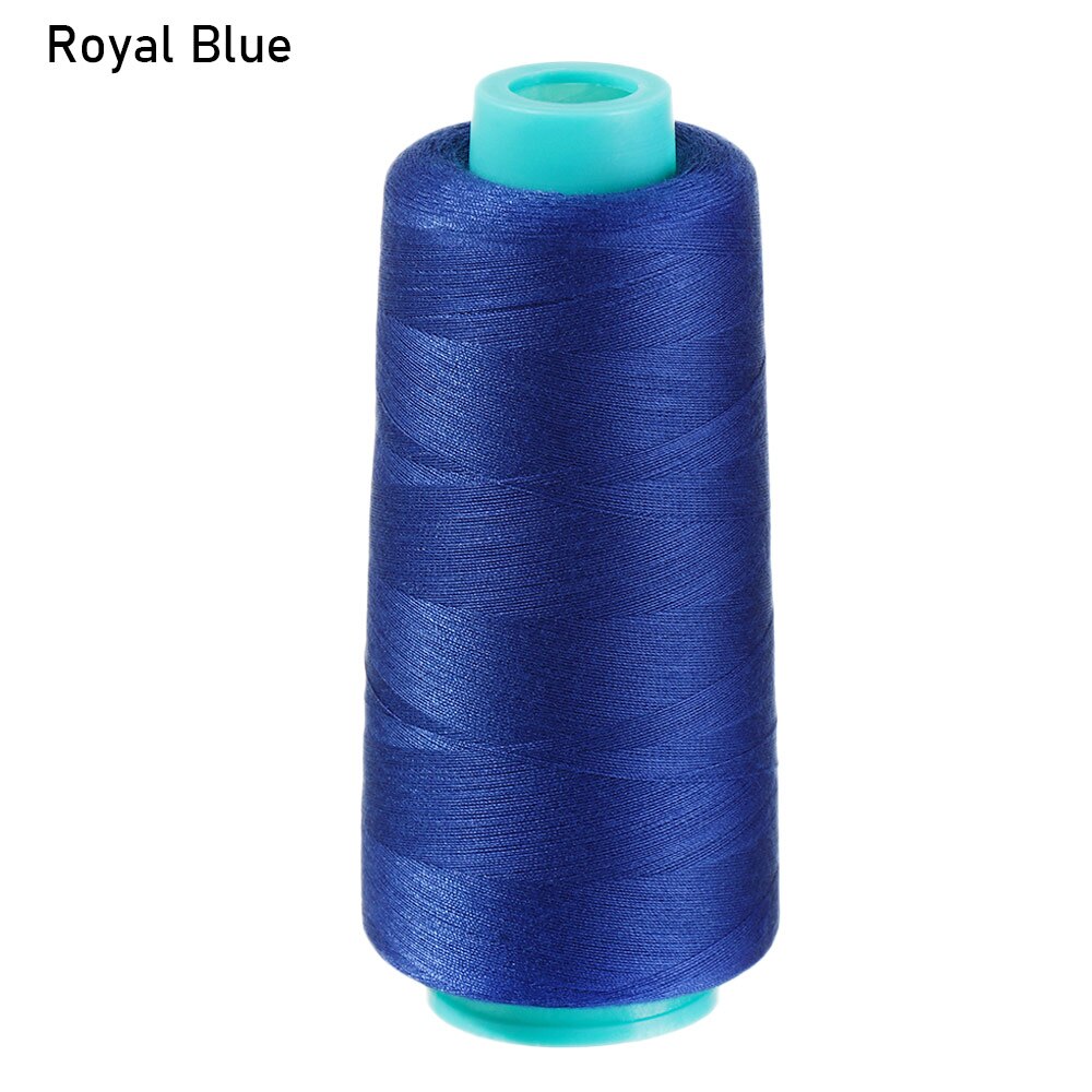 1Roll 3000Yards Polyester Sewing Thread 402 Embroidery Sewing Machine Threads High Speed Copy Line Clothing Sewing Accessory: royal blue
