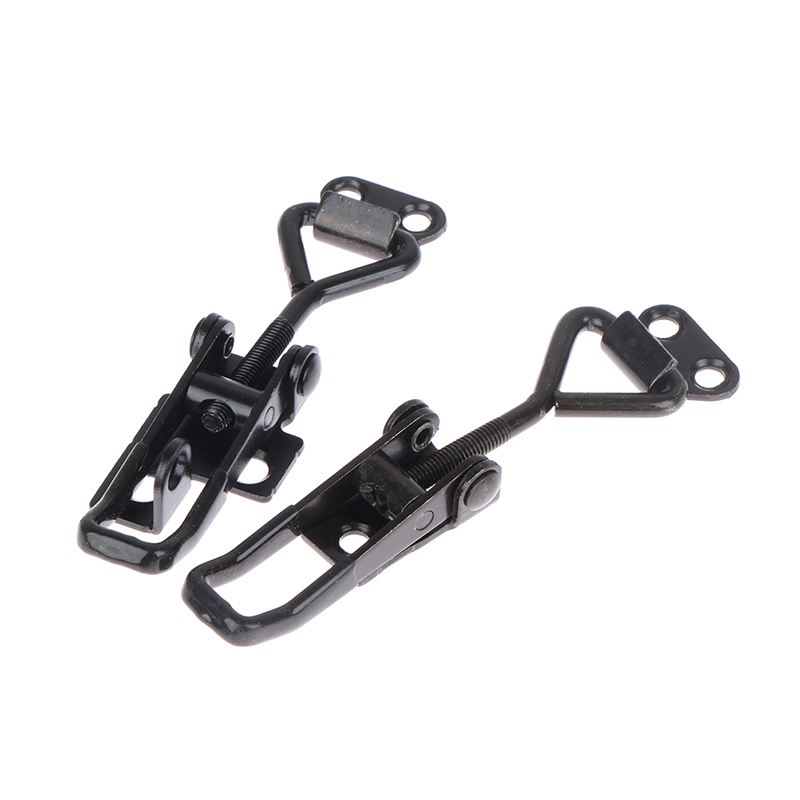 Elbow Clamp Black Quick Clamp Latch Clamp Box Cabinet Boxes Lever Handle Lock Hasp For Home Sliding Door Furniture Hardware