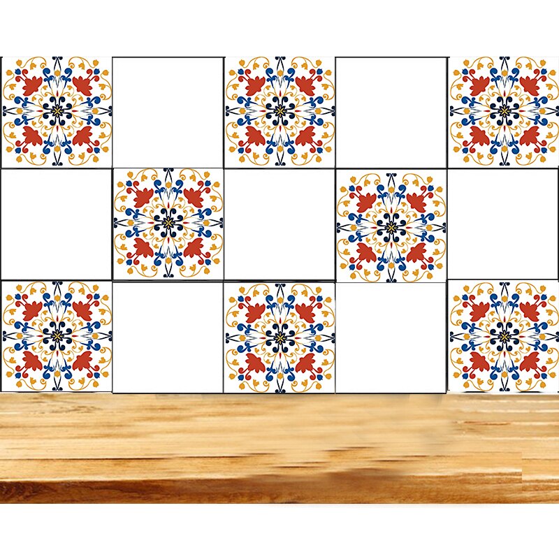 Marokkaanse Stijl Kleurrijke Patroon Hard Tegel Vloer Muursticker Home Decor Keuken Badkamer Wc Decoratie Art Mural