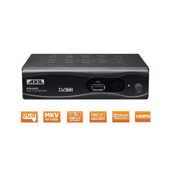 Sintonizador TDT Engel RT0430T2 USB 2.0 HDMI PVR Negro